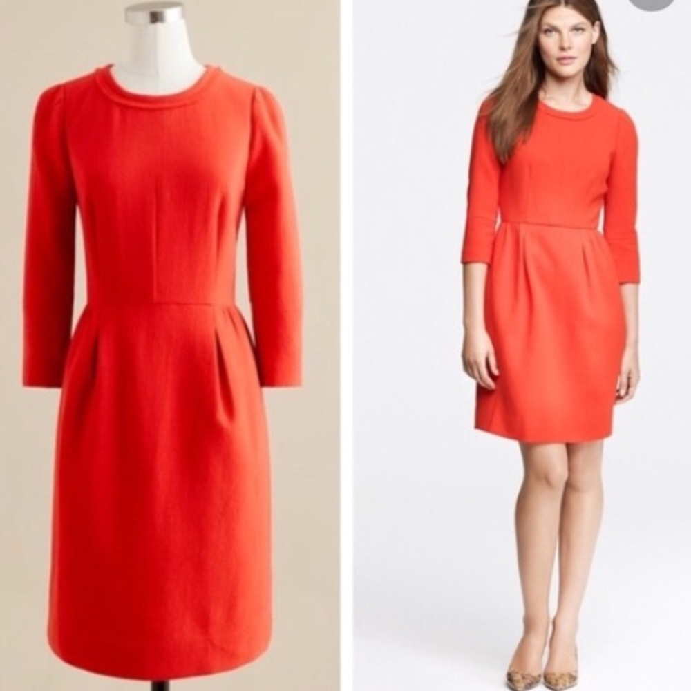 J. Crew Teddie dress Red